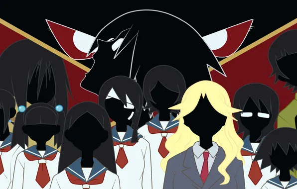 Глаза, парень, силуэты, Sayonara Zetsubou Sensei, Прощай безрадостный сенсей
