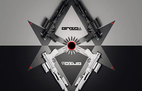 Оружие, пистолеты, симметрия, AASB, Long-range pistol design