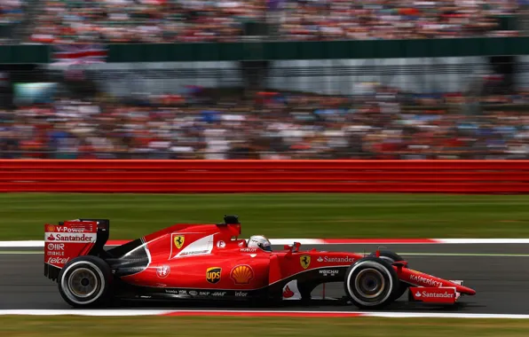 Картинка Ferrari, Formula 1, Vettel, SF15-T, Порофиль