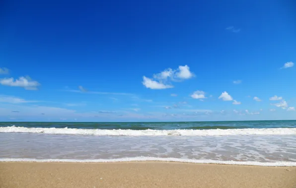 Песок, море, волны, пляж, лето, summer, beach, sea