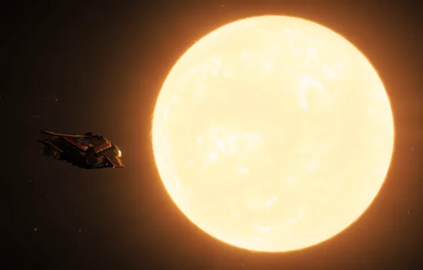 Корабль, Игра, Звезда, Elite: Dangerous, DIAMONDBACK EXPLORER, Aldebaran