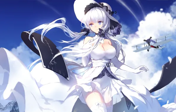 Kawaii, aircraft, big, war, pretty, large, giant, oppai
