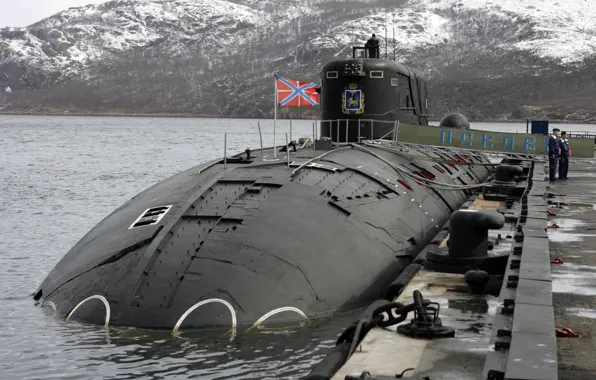 Подлодка, ВМФ России, Субмарина, Подводная Лодка, АПЛ "Псков", Проект 945а «Кондор»