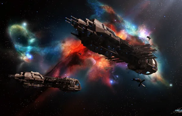 Stars, spaceships, loki's hammer