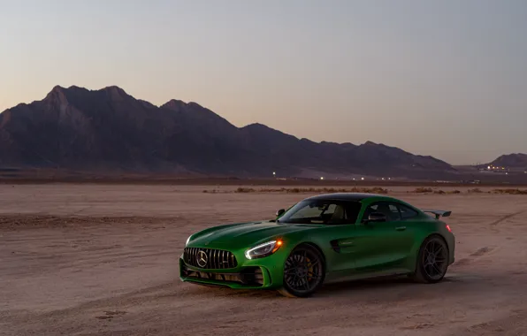 Дизайн, зеленый, фон, Mercedes GTR