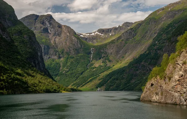 Природа, фото, Норвегия, залив, Sognefjord, Norwaу