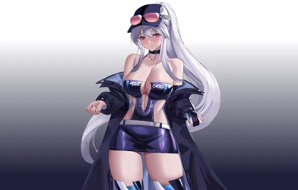 Enterprise, hot, sexy, hat, boobs, anime, pretty, cap