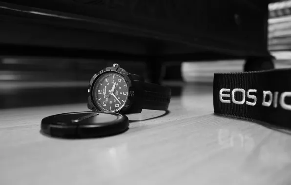 Часы, Canon, timex expedition, крышка от объектива