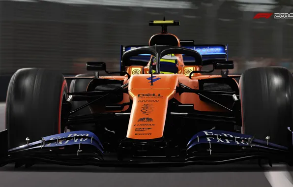 Трасса, гоночный автомобиль, F1 2019, Mclaren MCL34