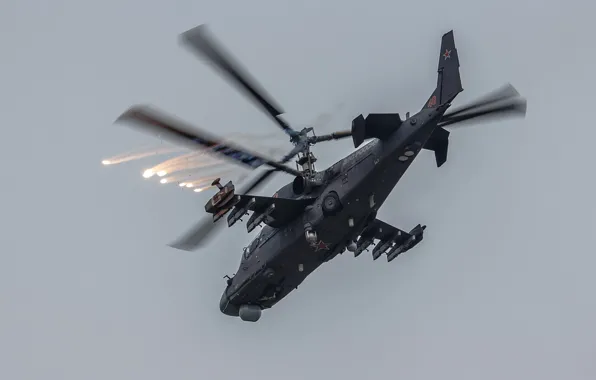 Вертолёт, российский, Ка-52, ударный, «Аллигатор»