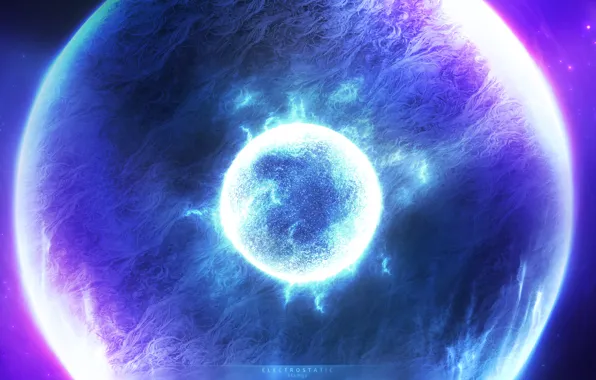 Картинка blue, power, planet, brightness, Sci fi