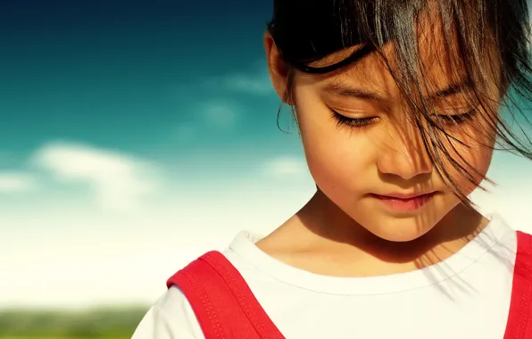 Summer, star, happy, photography, smile, hair, child, happiness