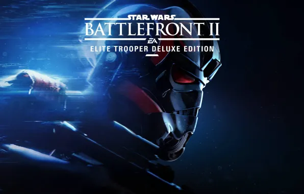 Картинка gun, game, trooper, weapon, man, helmet, Deluxe Edition, Star Wars Battlefront II