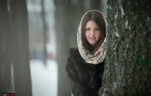 Картинка девушка, снег, фотограф, girl, photography, photographer, Евгений Апин, Evgeniy Apin