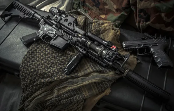 Картинка military, assault rifle, military accessories