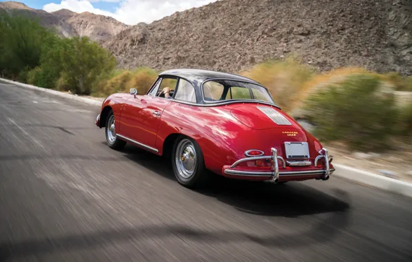 Картинка Porsche, speed, 1959, 356, Porsche 356A 1600 Cabriolet
