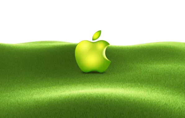 Картинка трава, apple, mac