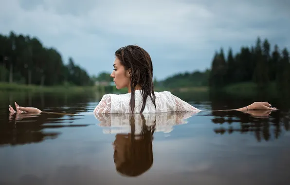 Лиза, фотосессия в воде, Евгений Смольский