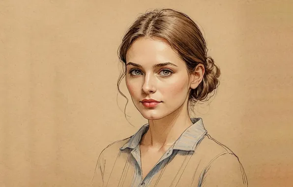Картинка minimalism, girls, portrait