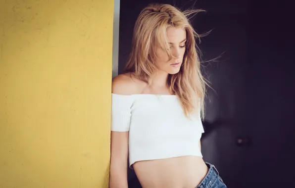 Картинка лето, лицо, фон, волосы, блондинка, милашка