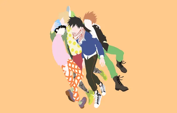 Стиль, минимализм, парни, друзья, Mob Psycho 100, Кагеяма Шигео, Моб психо 100