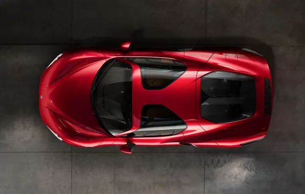 Alfa Romeo, top view, 2023, Alfa Romeo 33 Stradale, 33 Stradale
