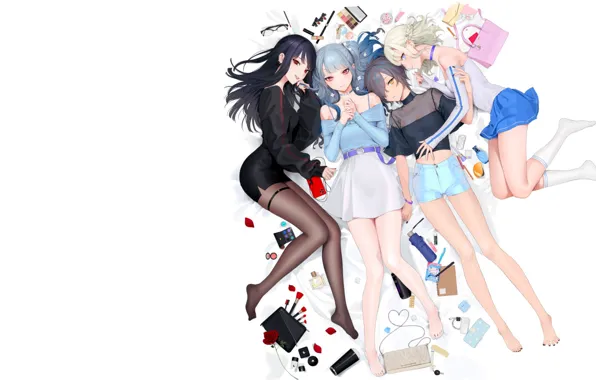 Kawaii, girl, hot, sexy, anime, bed, babe, cute