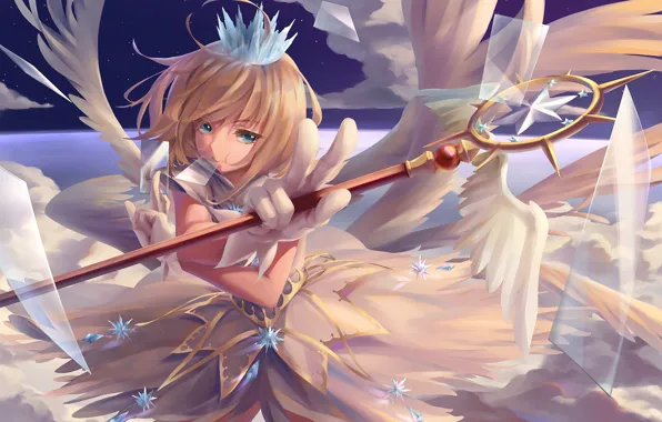 Карты, аниме, девочка, Card Captor Sakura