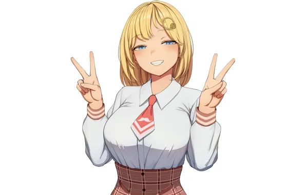 Girl, long hair, anime, blue eyes, beautiful, pretty, attractive, handsome