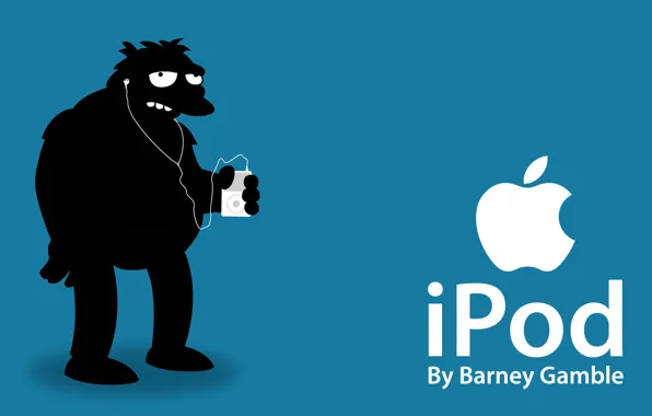 Картинка ipod, apple, simpsos, barney