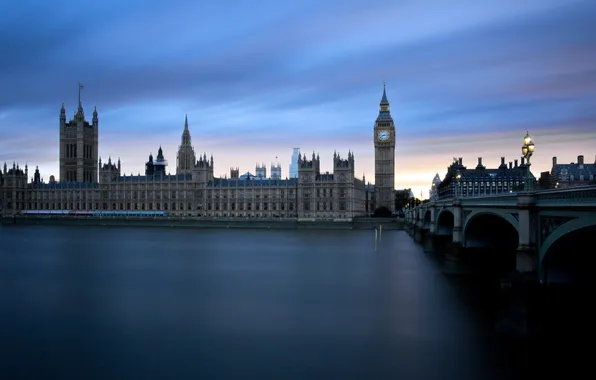 Картинка London, Thames, Big Ben, Westminster