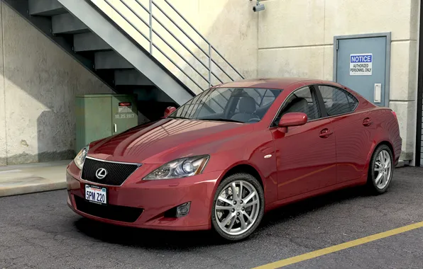 Графика, Lexus, арт, люкс, dangeruss, Toyota Motor Corporation, IS300, автомобиль среднего класса категории