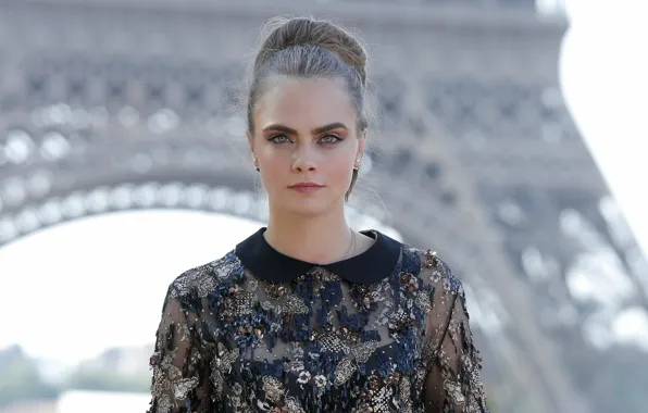 Модель, актриса, model, hair, pose, actress, Cara Delevingne, Кара Делевинь