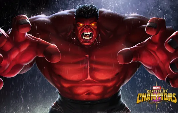 Халк, Marvel, красный халк, ралк, mcoc, ralk