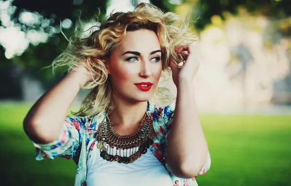 Лето, девушка, портрет