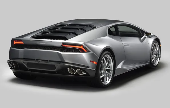 610-4, Lamborghini, Ламборгини, вид сзади, Уракан, Huracan, суперкар