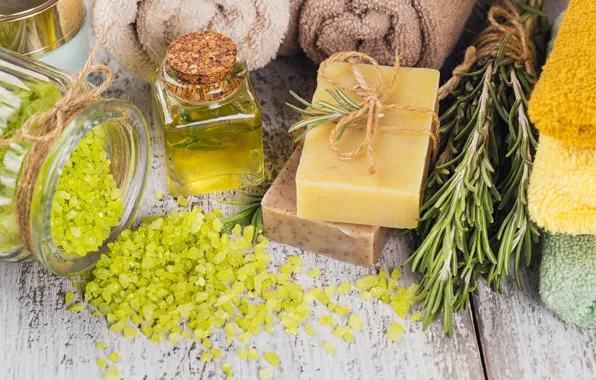 Полотенце, мыло, relax, баночки, wood, spa, соль для ванны, масло оливковое