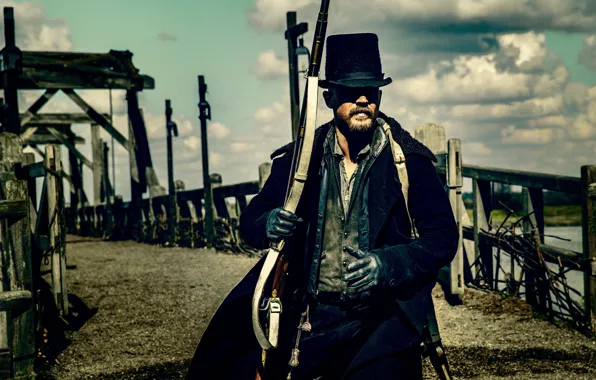 Gun, weapon, Taboo, Tom Hardy, tv series