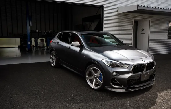 BMW, Front, Grey, Side, 3D Design, BMW X2, F39