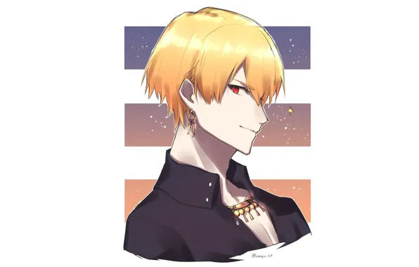 Парень, Гильгамеш, Gilgamesh, Caster, Fate / Grand Order, Судьба великая кампания