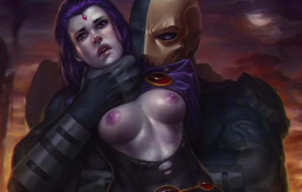 Demon, devil, boobs, big, breast, tits, assassin, large