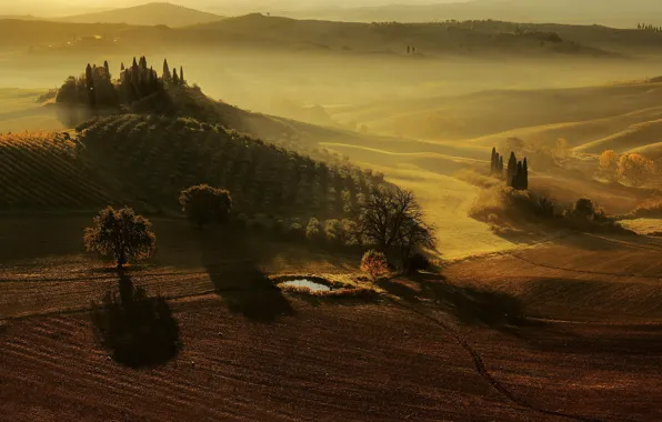 Italy, Tuscany, San Quirico d'Orcia