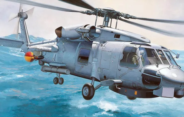Sikorsky, базовая модификация, ВМС США, Seahawk, SH-60B, американский палубный многоцелевой вертолёт