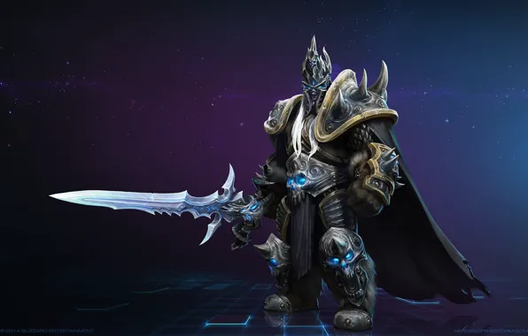 Меч, Lich King, blizzard, world of warcraft, heroes of the storm