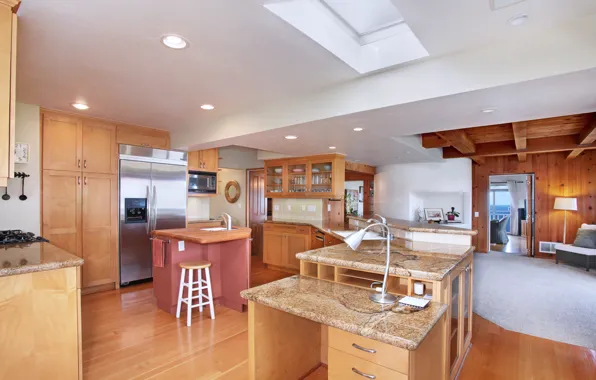 Стиль, мебель, интерьер, холодильник, кухня, особняк, гарнитур, kitchen