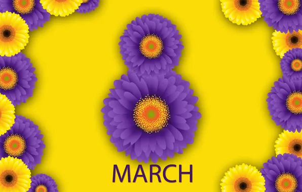 Картинка цветы, happy, 8 марта, хризантемы, flowers, женский день, women's day