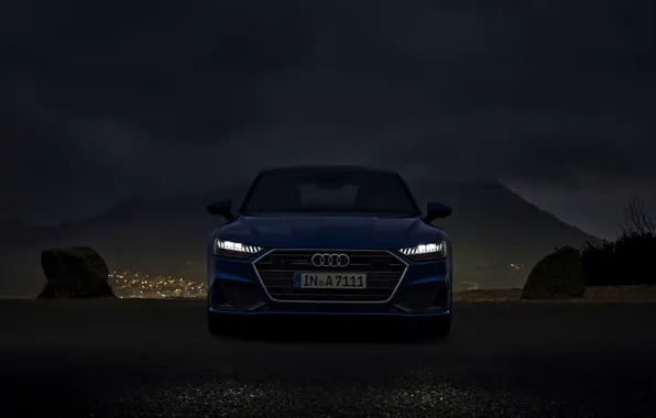 Картинка Audi, вечер, 2019, A7 Sportback