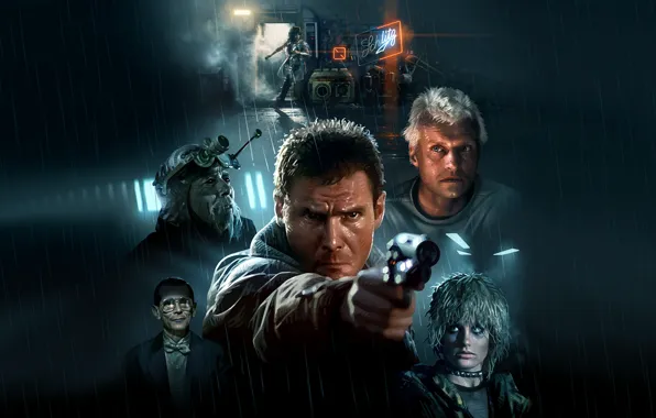 Картинка Harrison Ford, Blade Runner, Cyberpunk