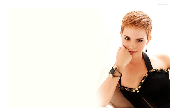 Улыбка, актриса, Emma Watson, знаменитость, короткие волосы