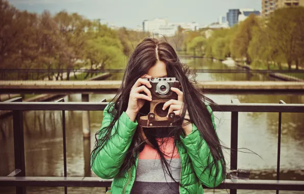 Ussr, leica, girl with a camera, fed